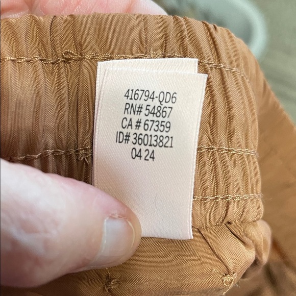NWOT Victoria Secret Parachute Weekend Jogger Sz Small Caramel Lightweight Nylon - Picture 15 of 15